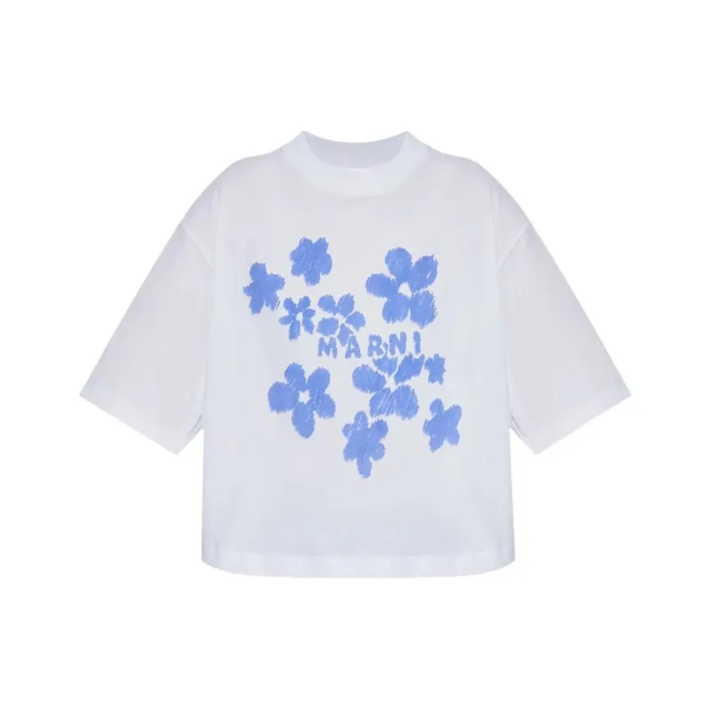 MARNI Daisy Garden Printed Jersey T Shirt-0
