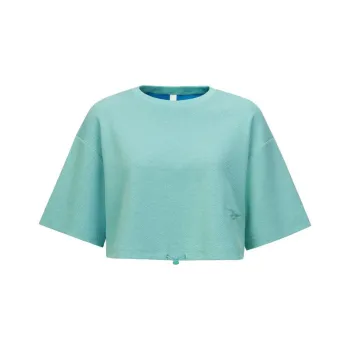 Reebok Drop Shoulder Sleeve T Shirt Women's Light Blue