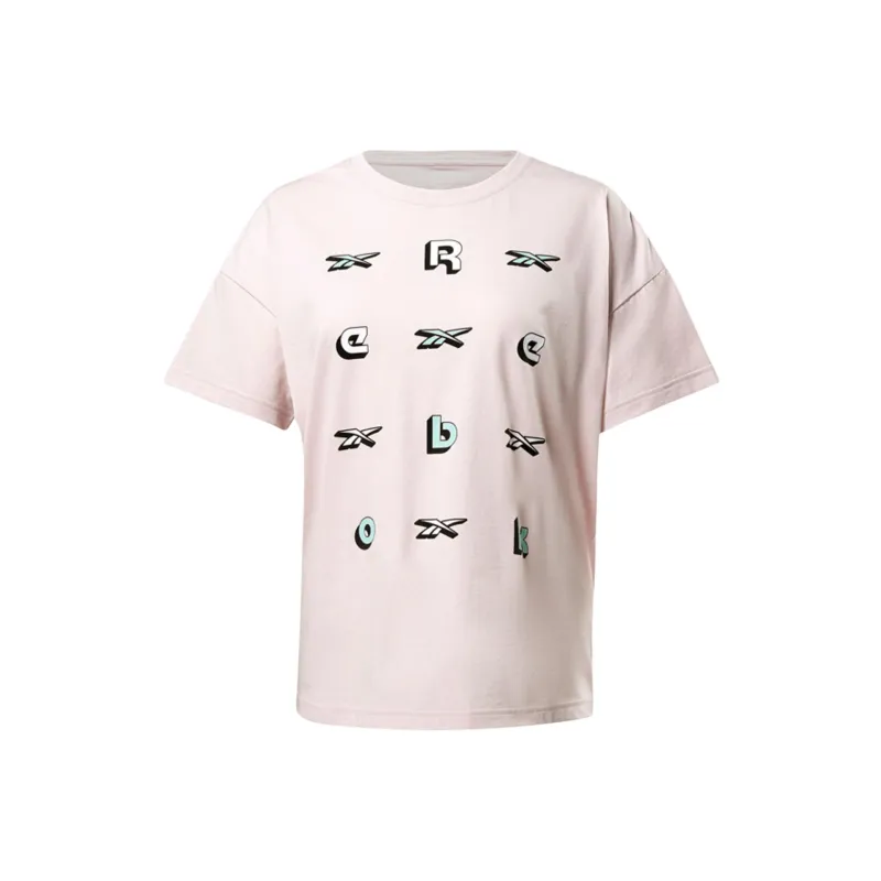 Reebok Te Graphic Tee - Logo T-Shirt Women's Pink-0