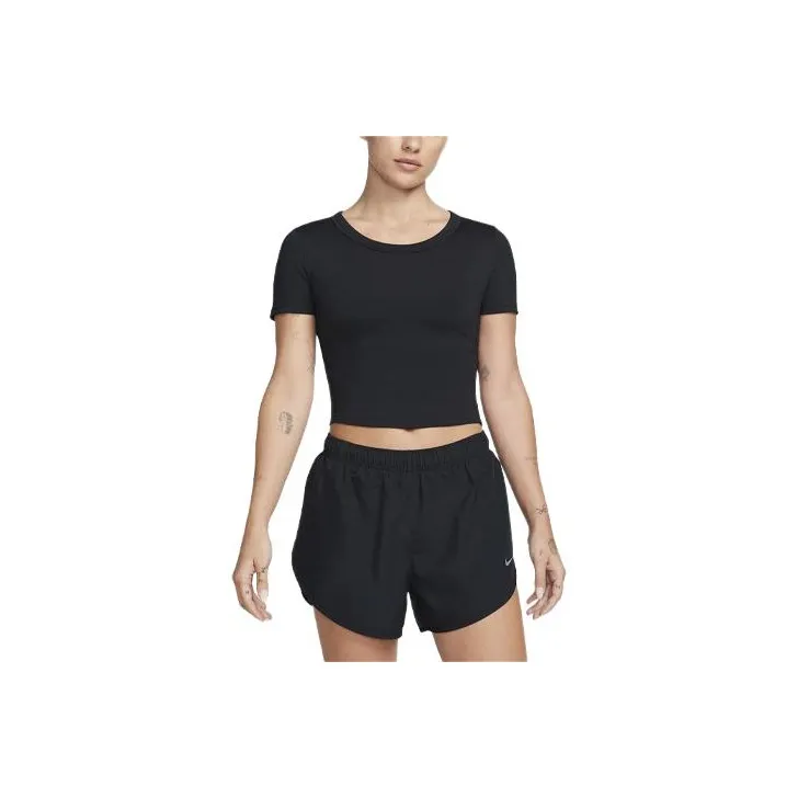 Nike One Fitted Women's Dri FIT Short Sleeve Cropped Top-0