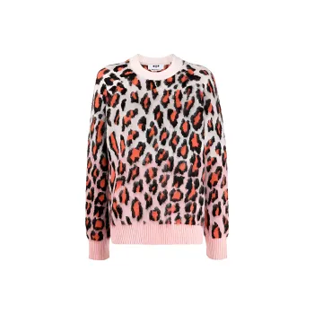 MSGM FW21 Loose Fit Sweater Women's Pink