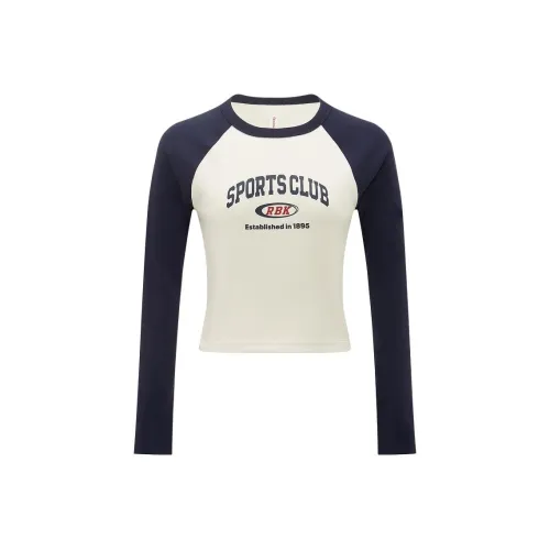 Reebok Raglan Sleeve T-Shirt Women's Navy Blue