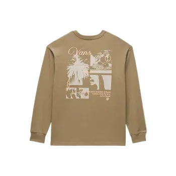 Vans Drop Shoulder Sleeve T Shirt Women's Olive Green