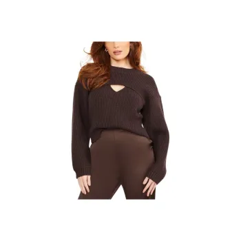 GUESS Jules Cutout Sweater Sweater Women's Coffee