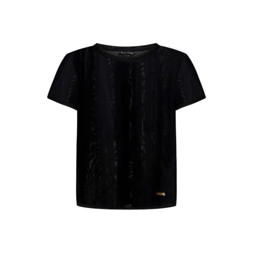 TOM FORD Logo Plaque Crewneck T-Shirt
