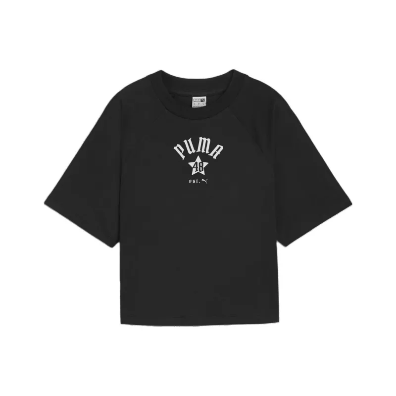 PUMA Camiseta Holgada Classics Play Loud Para Mujer-0