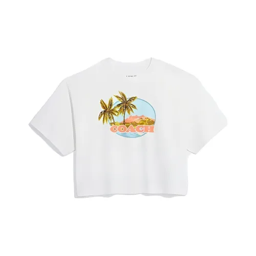COACH Crop Tops Women's White