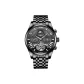 All‑Black Black Dial Steel Band
