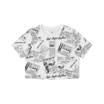Lee Crop Tops Women's White