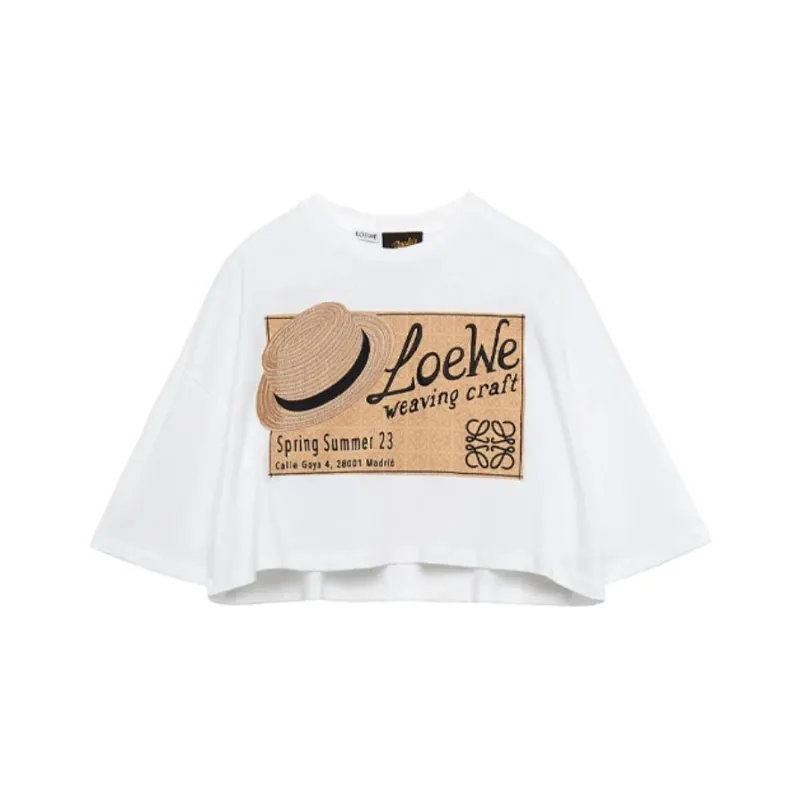 LOEWE Crop Tops Women's White-0