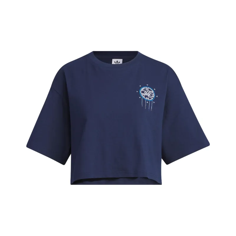 Adidas Originals T Shirt Women's Dark Indigo-0