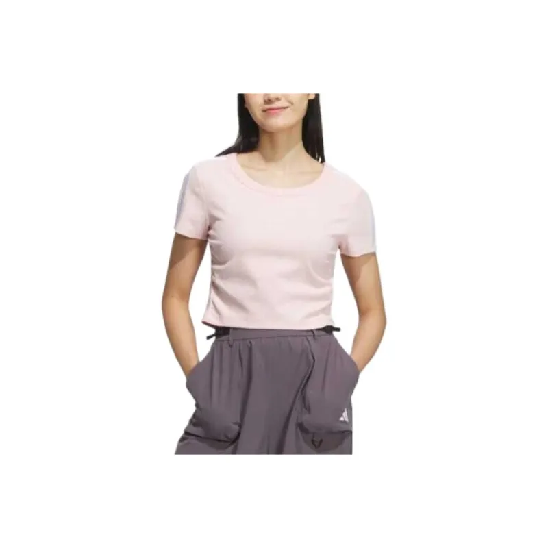 Adidas Regular T Shirt Women's Light Pink-0