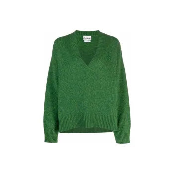 GANNI FW21 Loose Fit Sweater Women's Green