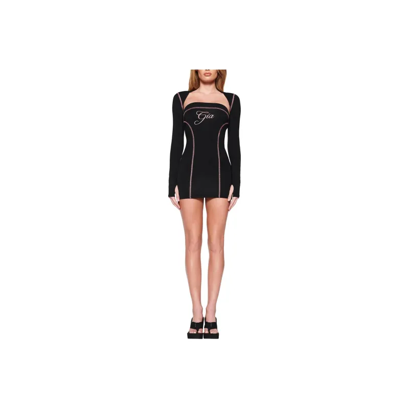 I.AM.GIA BLARE SHRUG Crop Top Women's Black-0