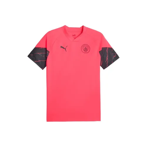 PUMA 2023 24 Manchester City Puma Pro Training Shirt Soccer Jerseys Men's Pink