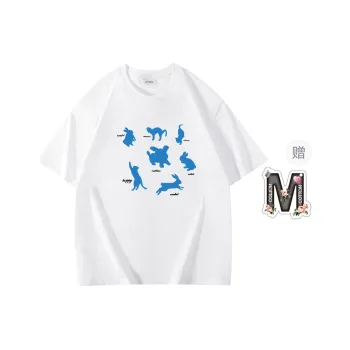 Cotton Shopping Drop Shoulder Sleeve T Shirt Unisex