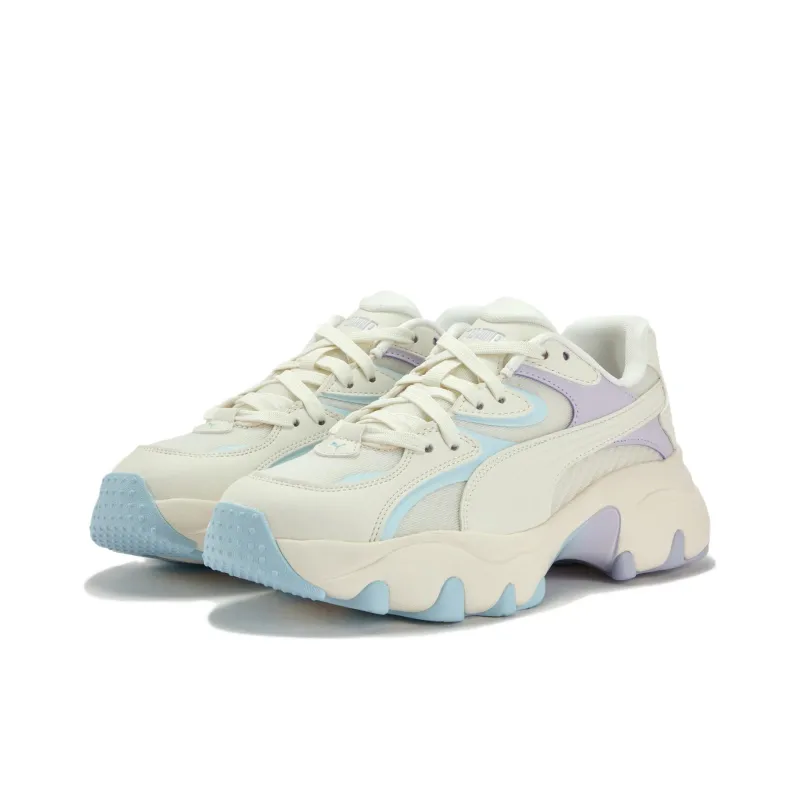 PUMA Pulsar Anti Slip Wear Resistant Low Top Chunky Sneakers Women's Beige-2