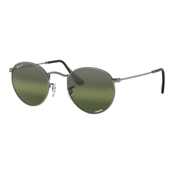 RayBan Round Metal Chromance Round frame Sunglasses