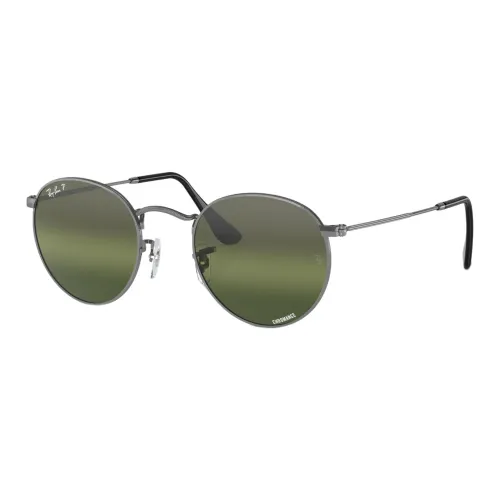 RayBan Round Metal Chromance Round frame Sunglasses