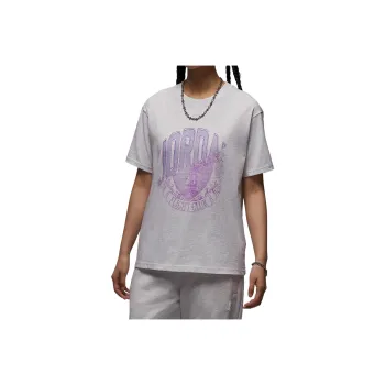 Jordan Drop Shoulder Sleeve T Shirt Women's Gray