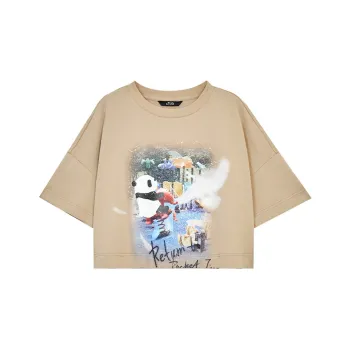 ELF SACK Drop Shoulder Sleeve T Shirt Women's