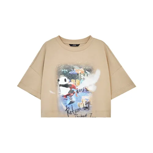 ELF SACK Drop Shoulder Sleeve T Shirt Women's