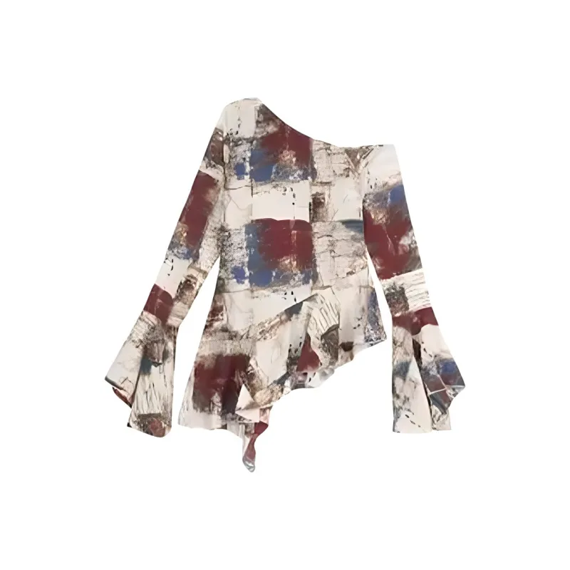 CZMO Flared Sleeve T Shirt Women's Multicolor-1
