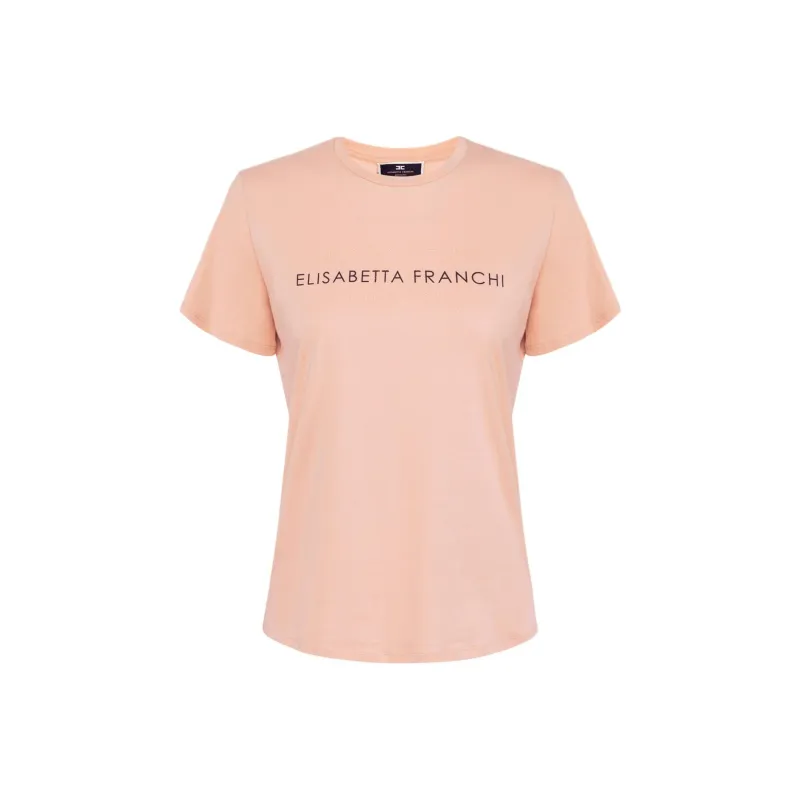 Elisabetta Franchi T Shirt Women's Peach Rose-0