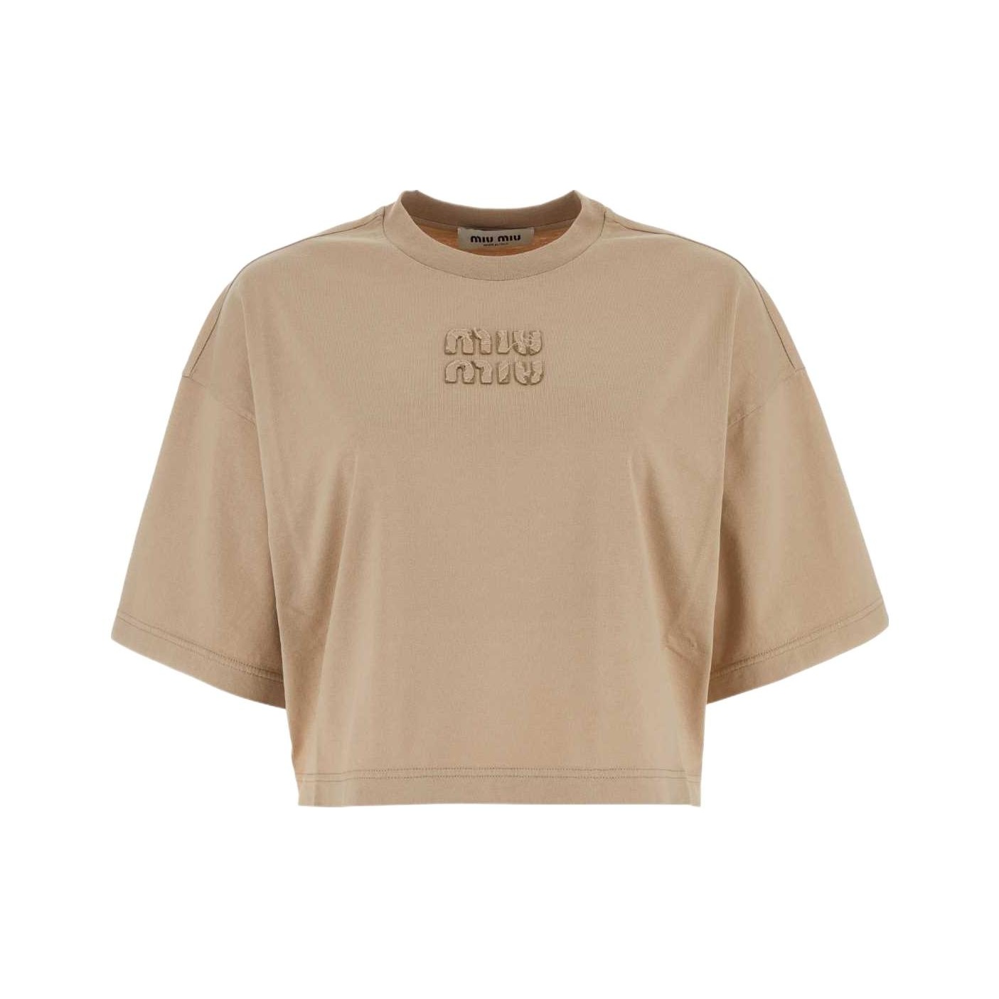Top Miu Miu Khaki size M International in Cotton - 42244436