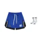 Rock Blue+1 Pack Basketball Socks (Style Random Color)