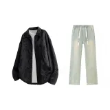 Black (Long-Sleeved)+Yellow Mud