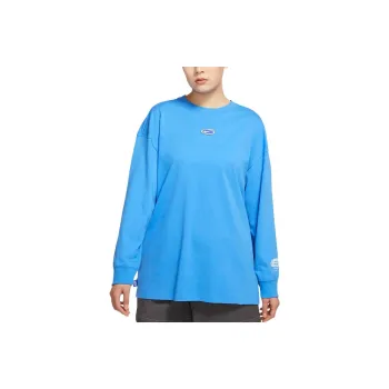 Nike Drop Shoulder Sleeve T Shirt Women's Blue