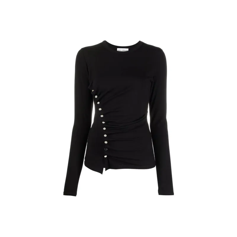 Paco Rabanne Snap Fastened Crewneck T Shirt-0