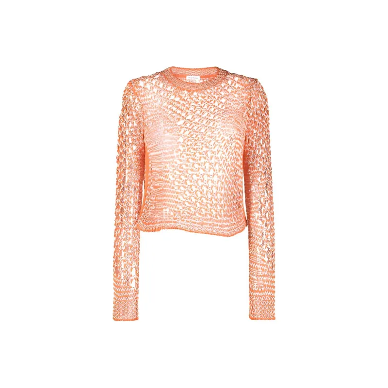Acne Studios FW21 Fitted Sweater Women's Orange-0