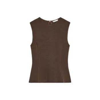 ZARA T Shirt Women's Dark Brown