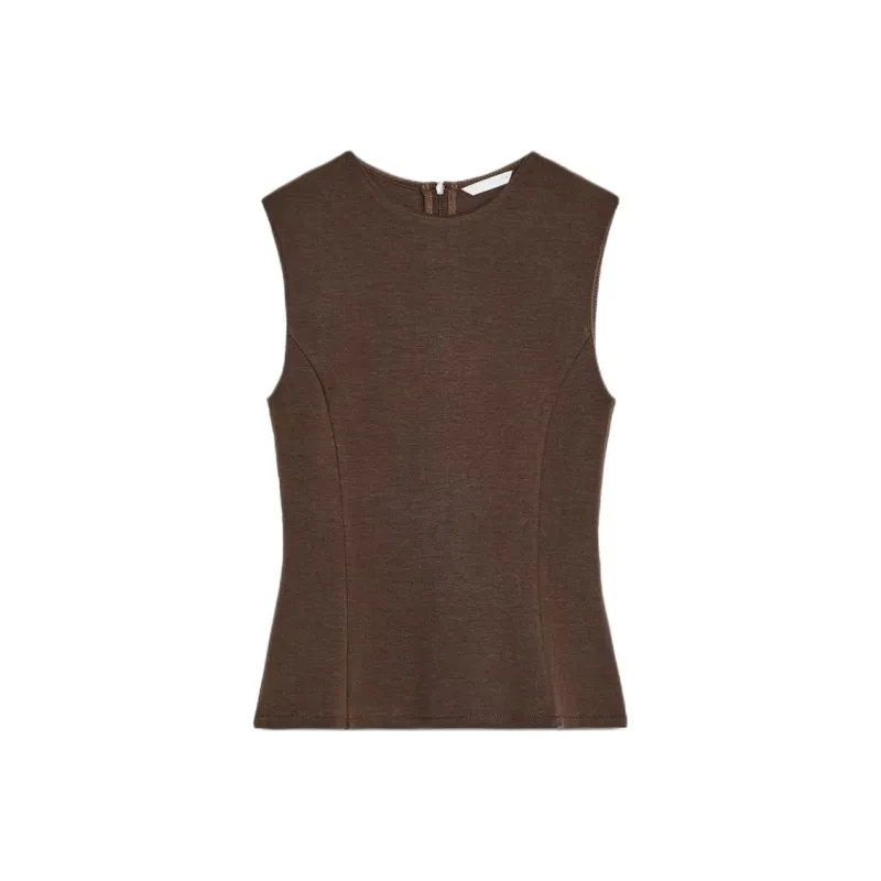 ZARA T Shirt Women's Dark Brown-0