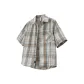 Apricot Blue Plaid