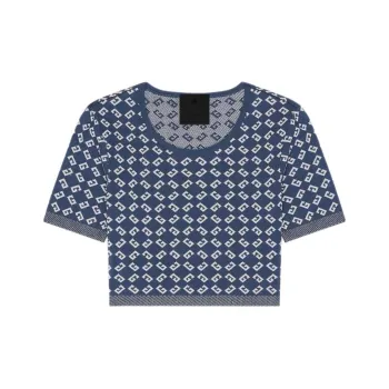 Givenchy Monogram 72 jacquard Crop Top