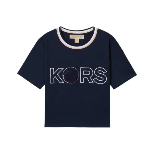 MICHAEL KORS Regular T Shirt Women's Navy Blue