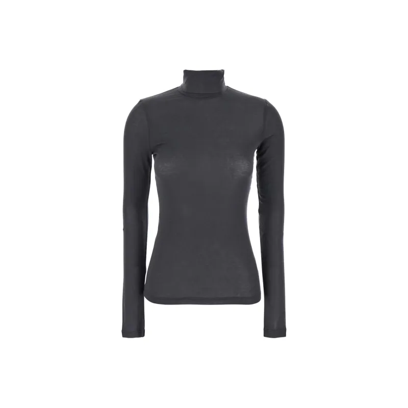 AGOLDE Pascale Roll Neck Long Sleeved T Shirt-0