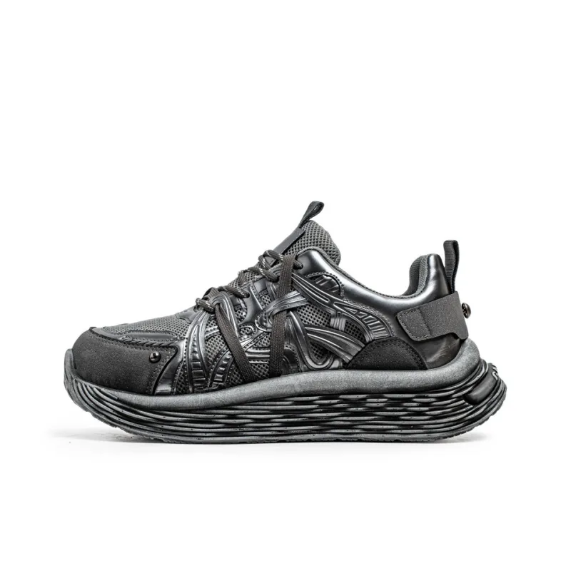 ROBINHOOD Cushioning, Slip Resistant, Abrasion Resistant, Coverage, Impact Resistant Low Top Chunky Sneakers Men's-10