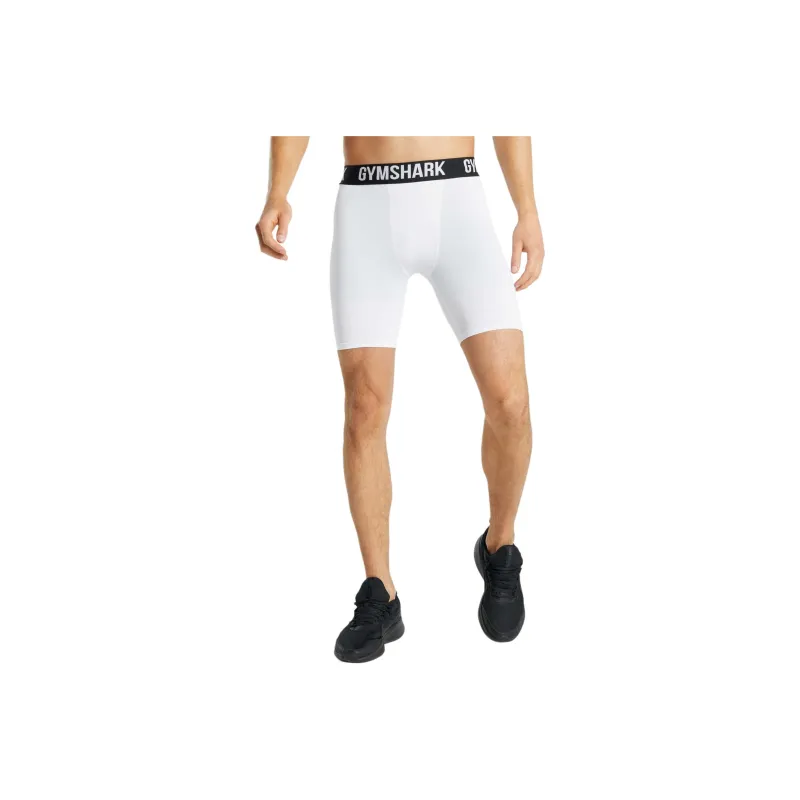 GYMSHARK ELEMENT BASELAYER SHORTS Sports Shorts Men's White-0
