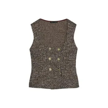 ZARA Tank Tops Women's Burgundy Burgundy