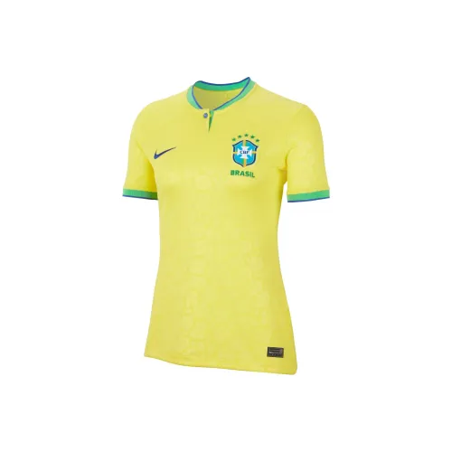 Nike Brazil 2022/23 Stadium Home Women's Jersey Dynamic Yellow/Green Spark/Paramount Blue/Paramount Blue
