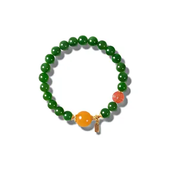 RIXIANGWAN Hetian Jade Bracelets Jasper Unisex
