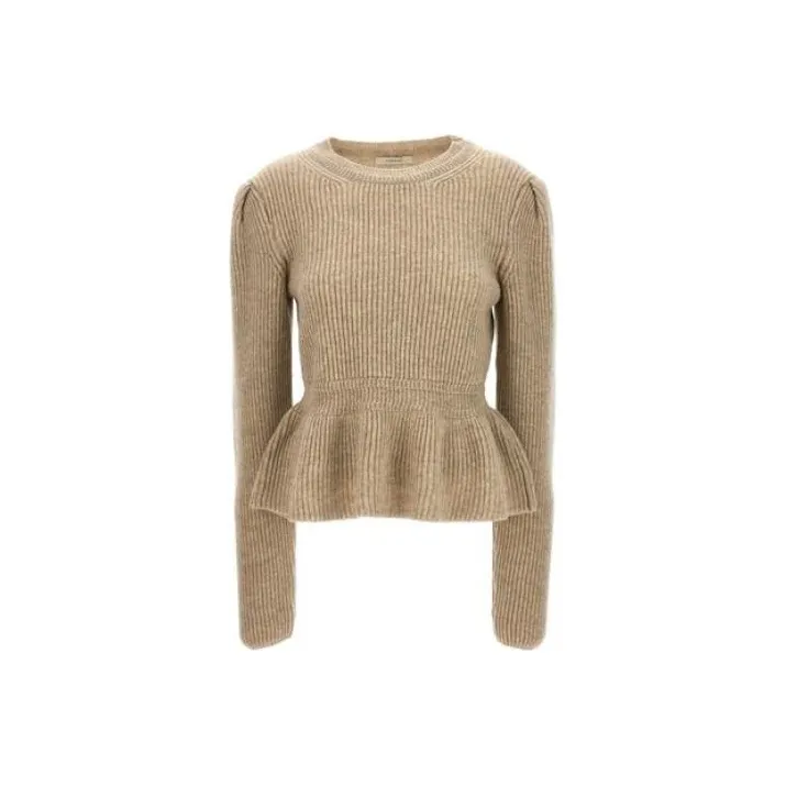 Lemaire Peplum-Waisted Rib-Knit Jumper-0