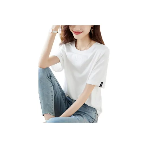 Mo Han Yi Mei Regular T Shirt Women's White