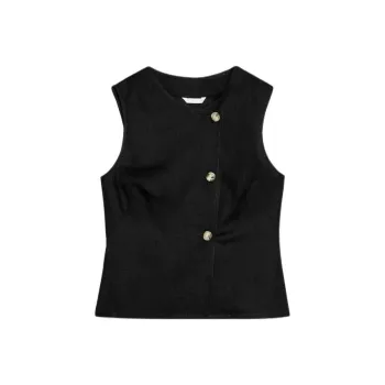 ZARA Tank Tops Women's Black