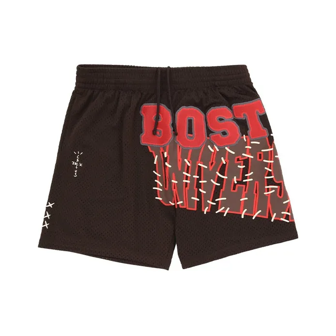 Travis Scott X Mitchell & Ness Boston University Basketball Shorts-0