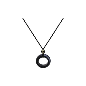 Blooming Petals Ebony Necklaces Unisex